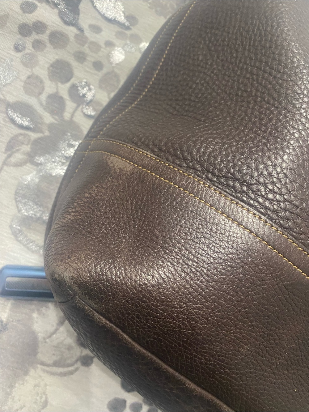 Coach Dark Brown Pebbled Leather Hobo Bag Vintage - Picture 8 of 10